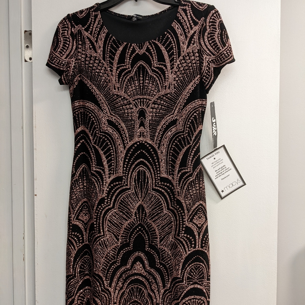 Black and Rose Gold Dress
